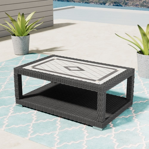 Niko Grey (charcoal) - Ceramic-top Coffee Table